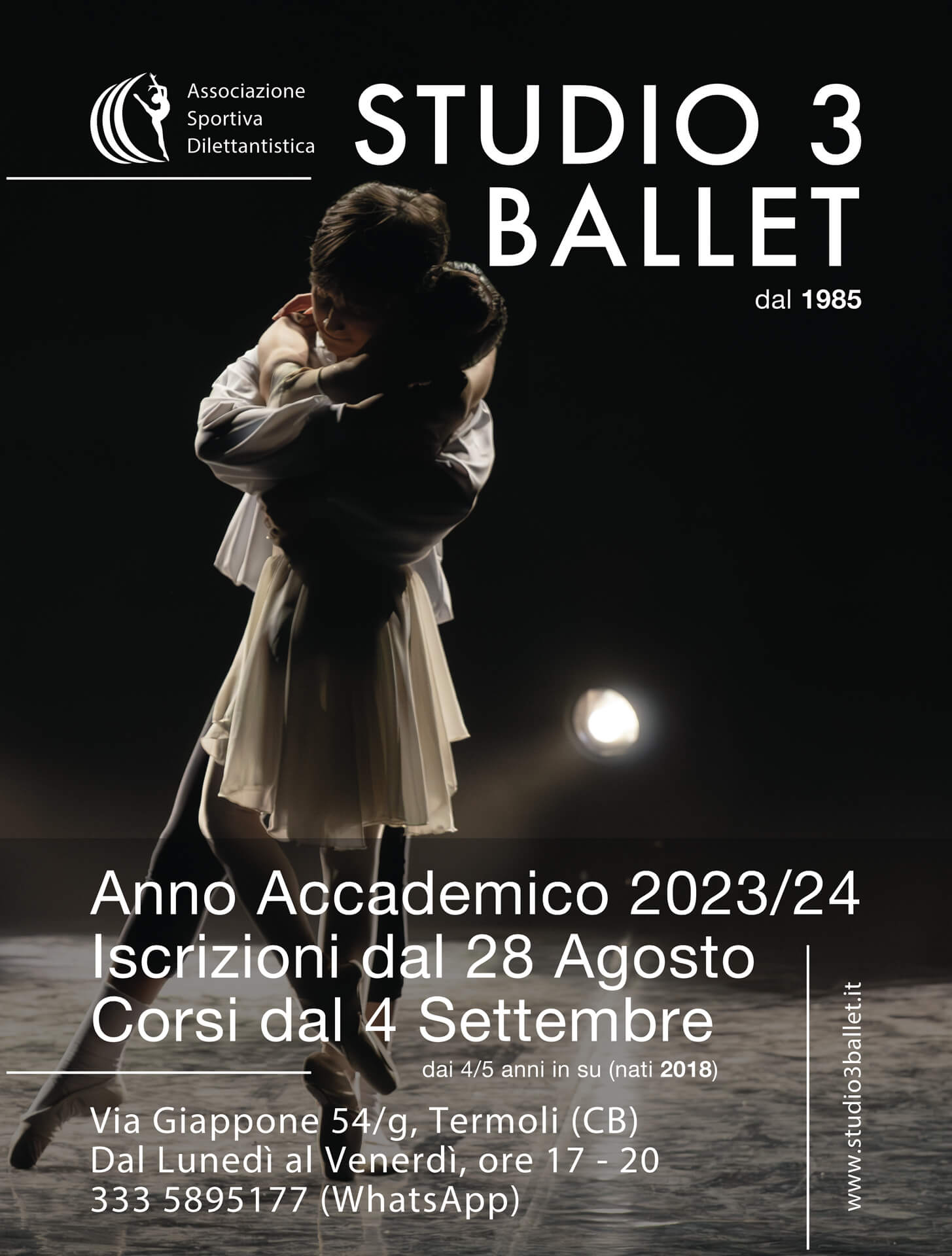 40 Anni di Passione, Talenti e Crescita nella Danza: La Storia di Successo dello “Studio 3 Ballet” continua nell’Anno Accademico 2023/24