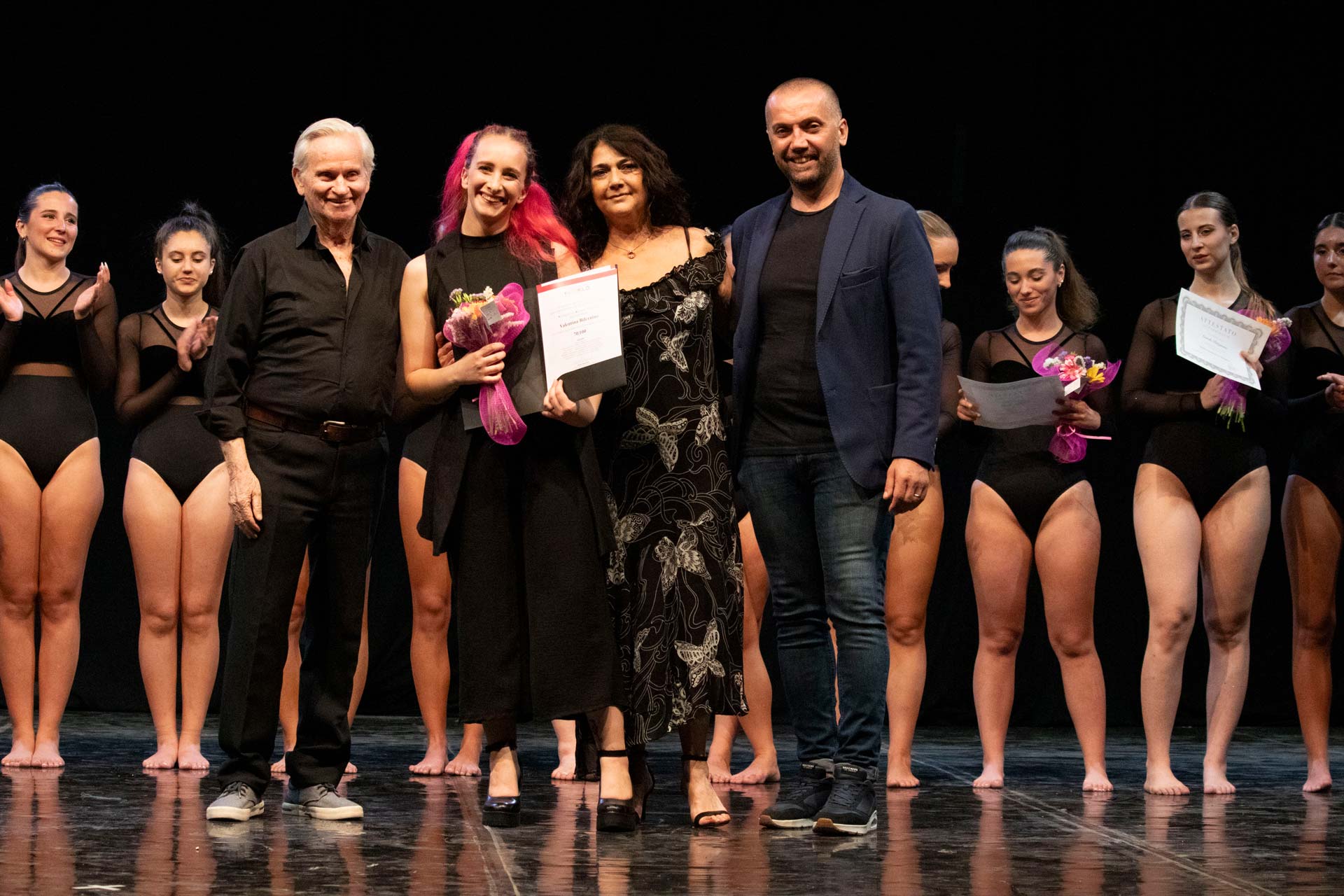 Allievi dello Studio 3 Ballet durante un percorso di formazione